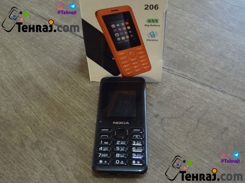 گوشی موبایل دکمه ای نوکیا 206،طرح اصلی،فول کپی 0