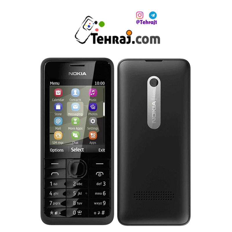 گوشی موبایل دکمه ای نوکیا nokia n301 طرح اصلی کپی 
