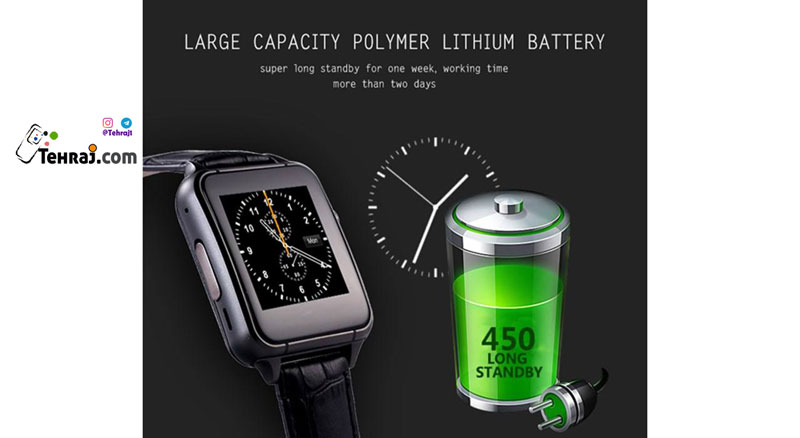 ساعت هوشمند لمسی ایکس 7 بند چرمی smart watch x7 او